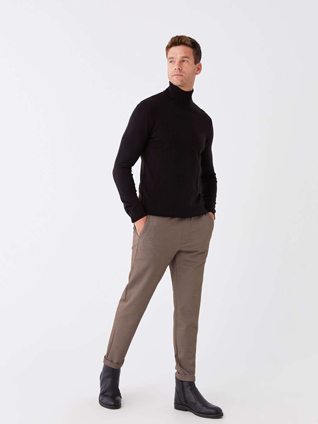 LCW Vision Kahverengi Slim Fit Erkek Pantolon - 1