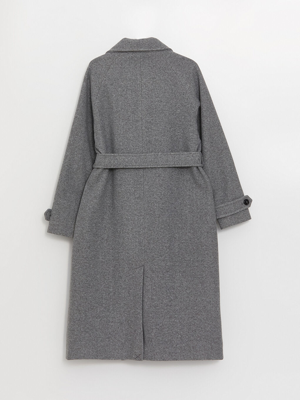 Women's Double Breasted Collar Plain Stitching Coat-9