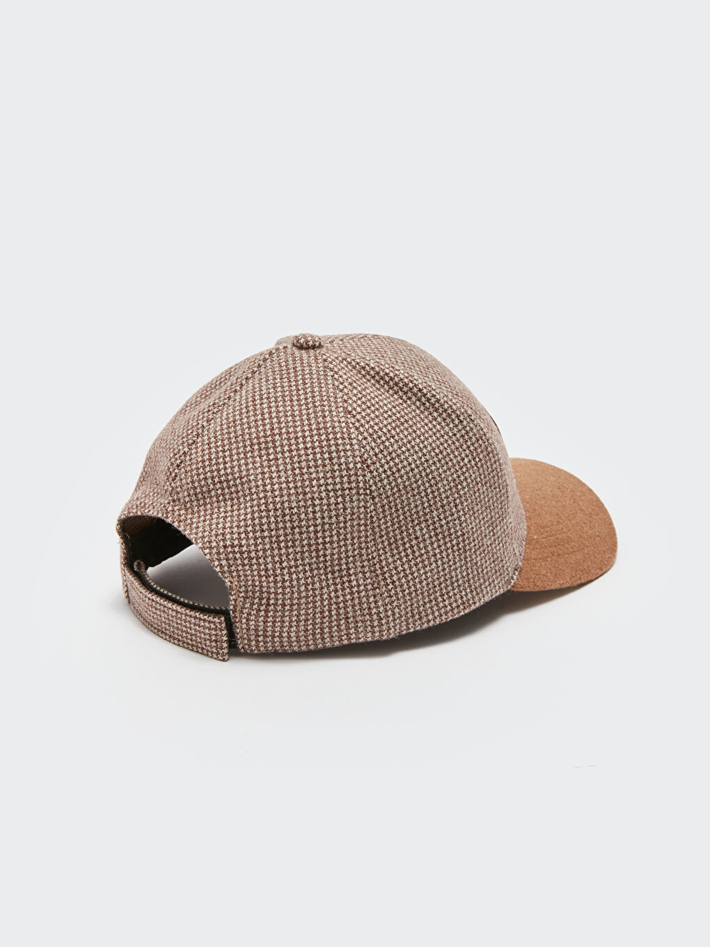 Kahverengi Yazı Nakışlı Erkek Kep Şapka-3