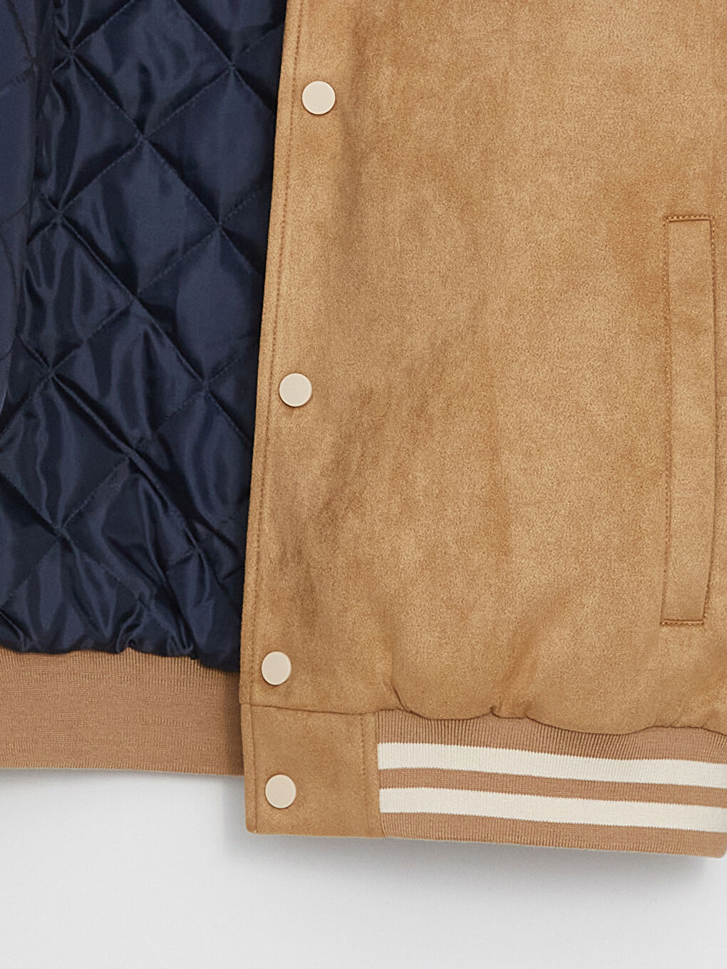 Standard Fit College Collar Men's Bomber Jacket-11