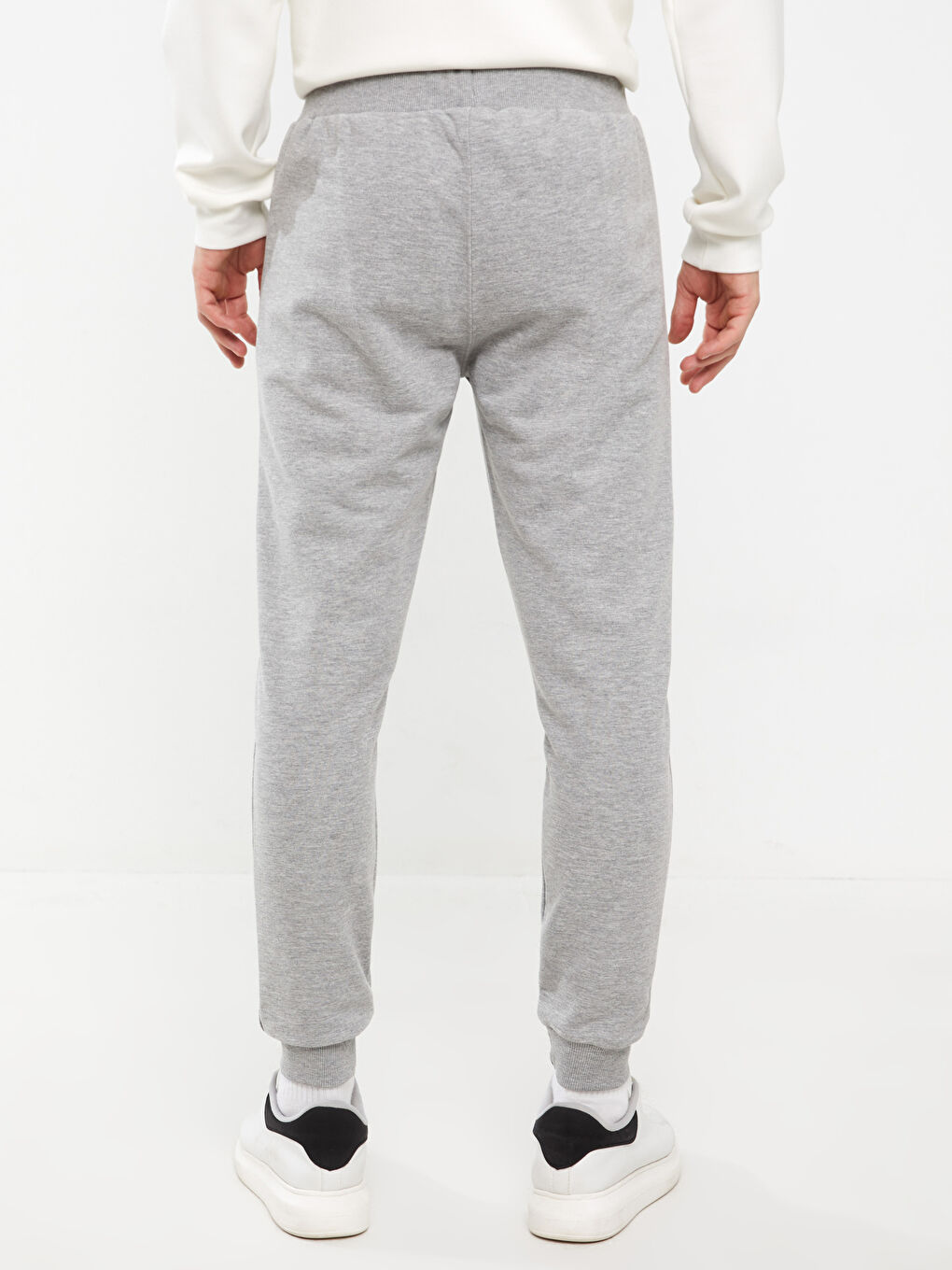 Gri Slim Fit Erkek Jogger Eşofman Altı-4