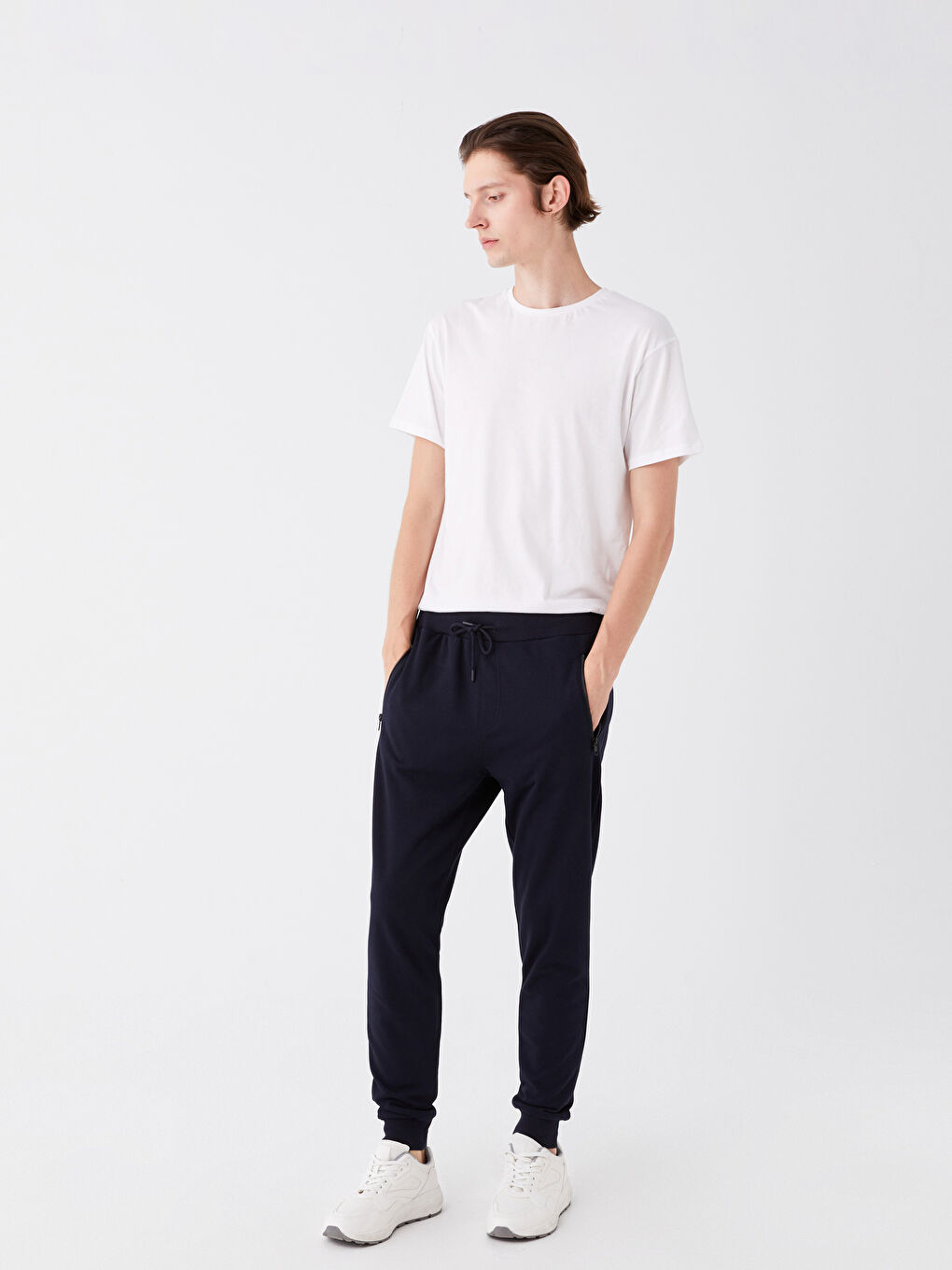Lacivert Slim Fit Erkek Jogger Eşofman Altı-2