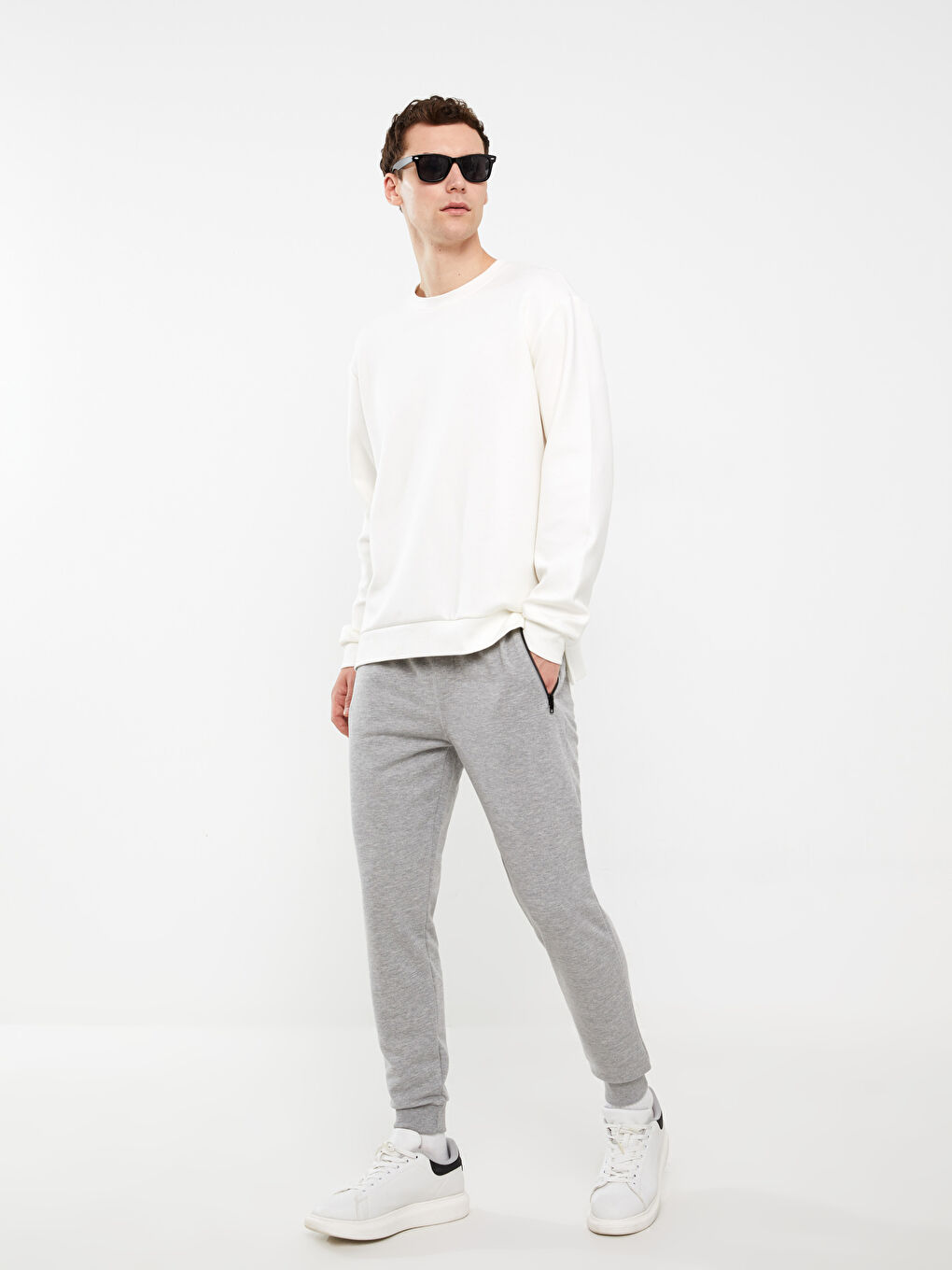 Gri Slim Fit Erkek Jogger Eşofman Altı