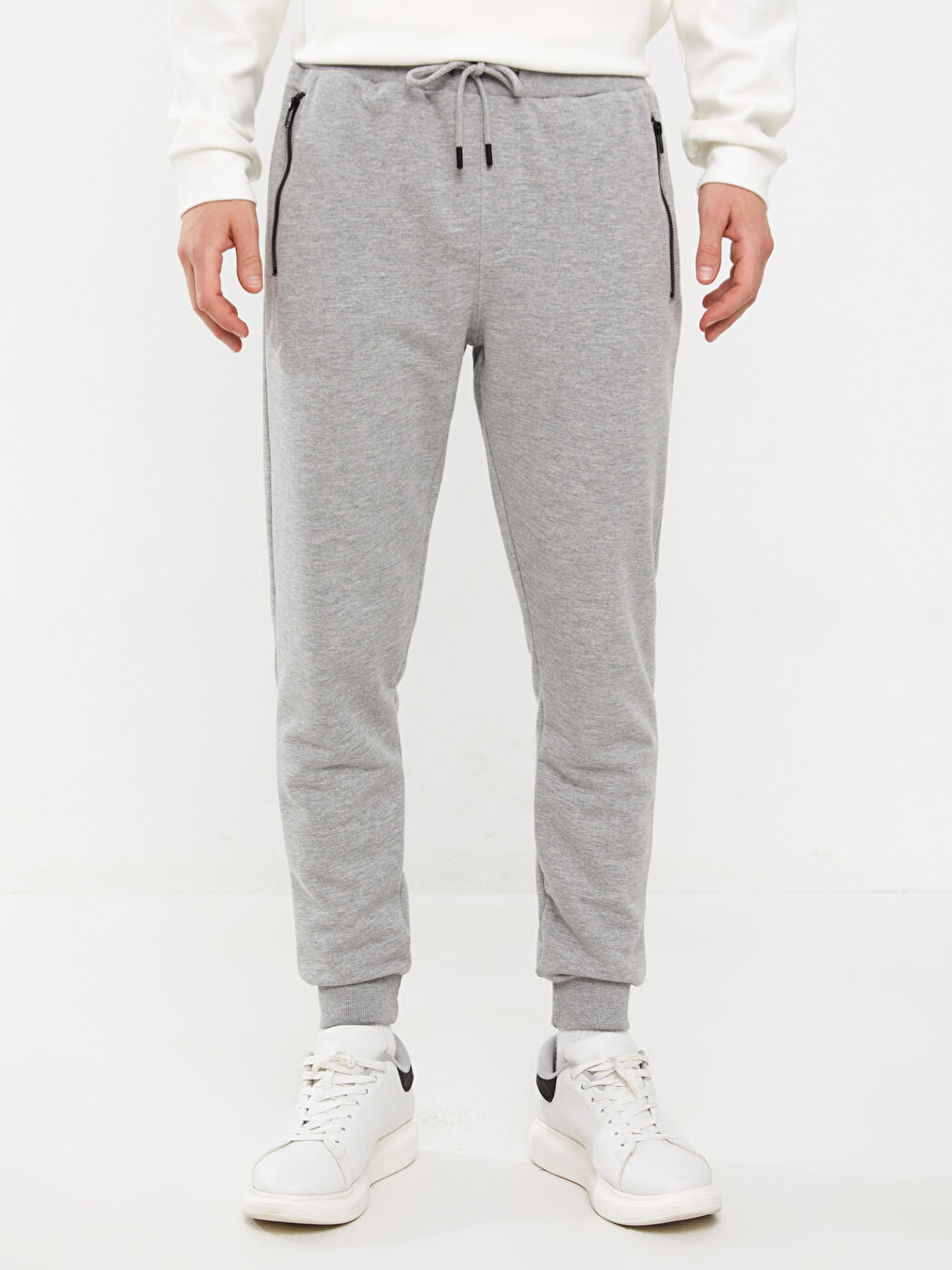 Gri Slim Fit Erkek Jogger Eşofman Altı-2