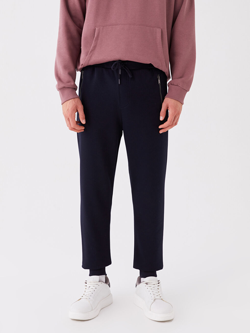 LCW Casual Lacivert Slim Fit Erkek Kalın Jogger Eşofman Altı - 3