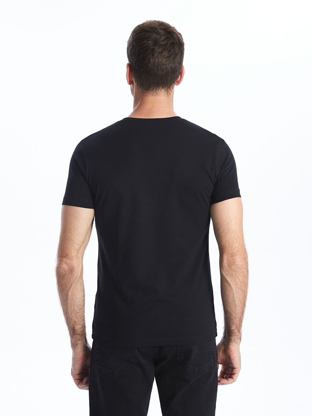 LCWAIKIKI Classic V-Neck Short Sleeve Jersey Men's T-Shirt -W33333Z8-CVL