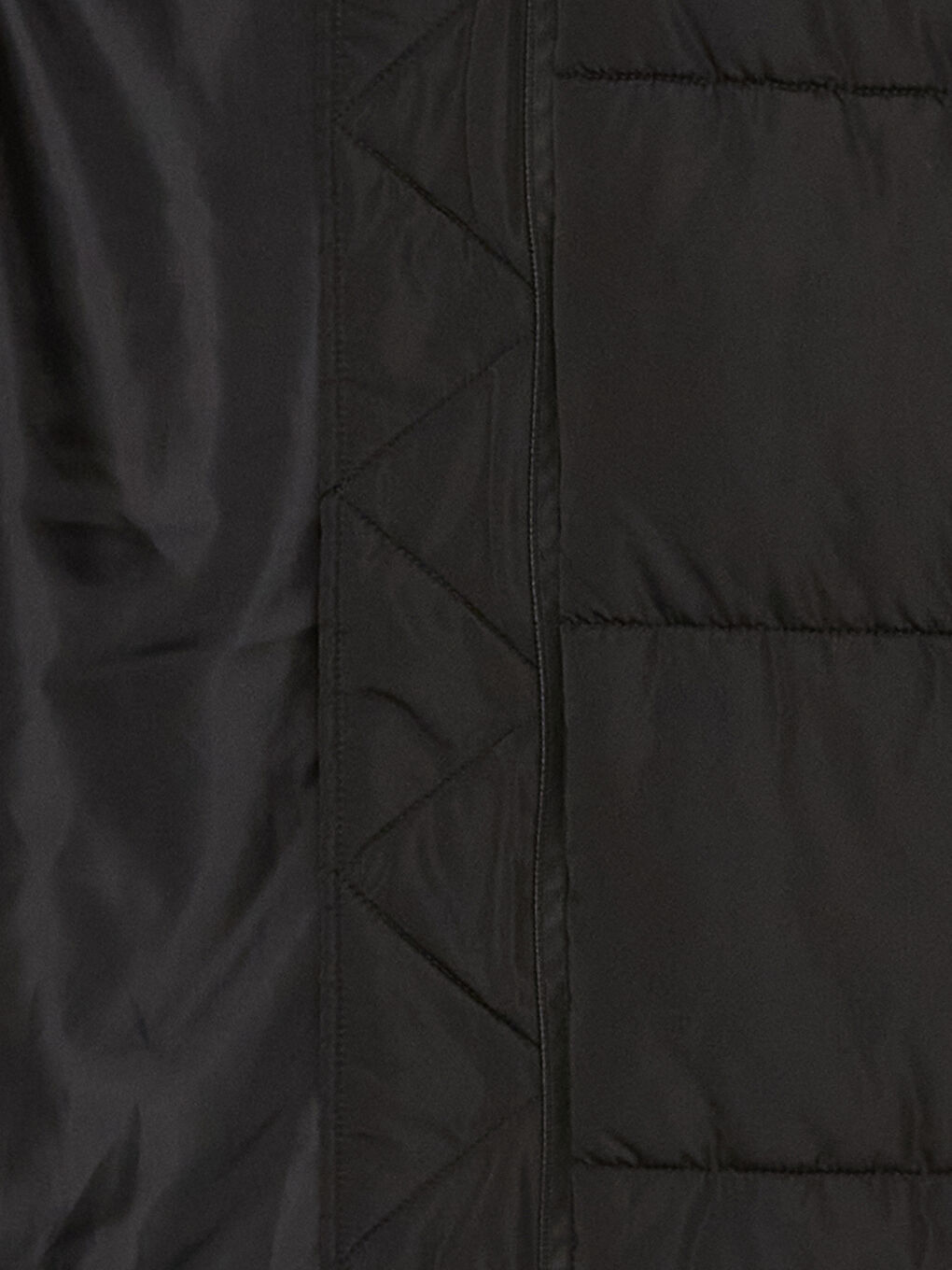 Siyah Kapüşonlu Düz Uzun Kollu Oversize Kadın Şişme Mont-9