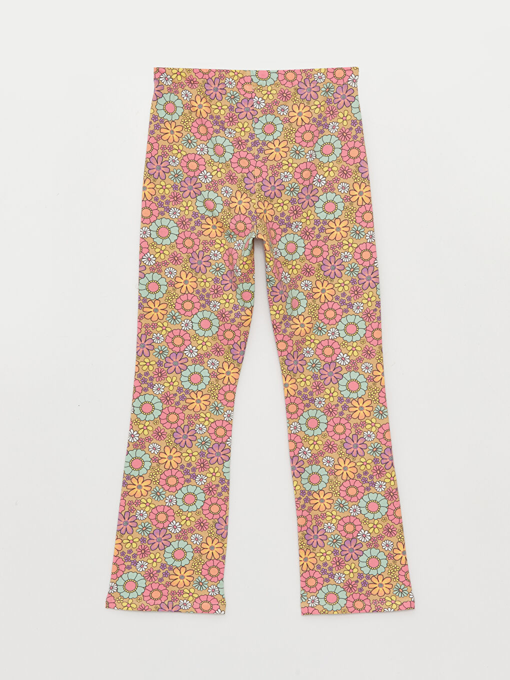 Colanți Evazați cu Talie Elastică pentru Fete-1