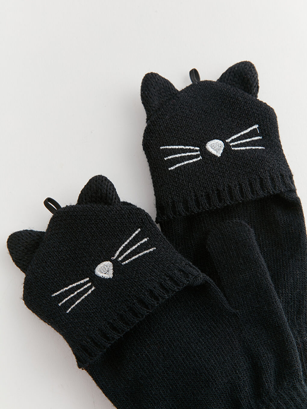 Embroidered Girls' Gloves -W33450Z4-HUC