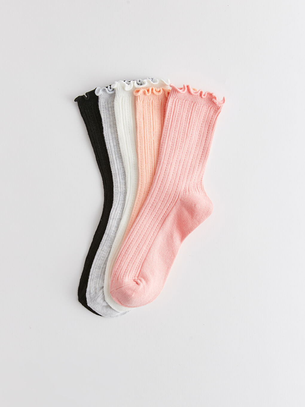 جوارب الكاحل للبنات منقوشة ٥ قطع-1