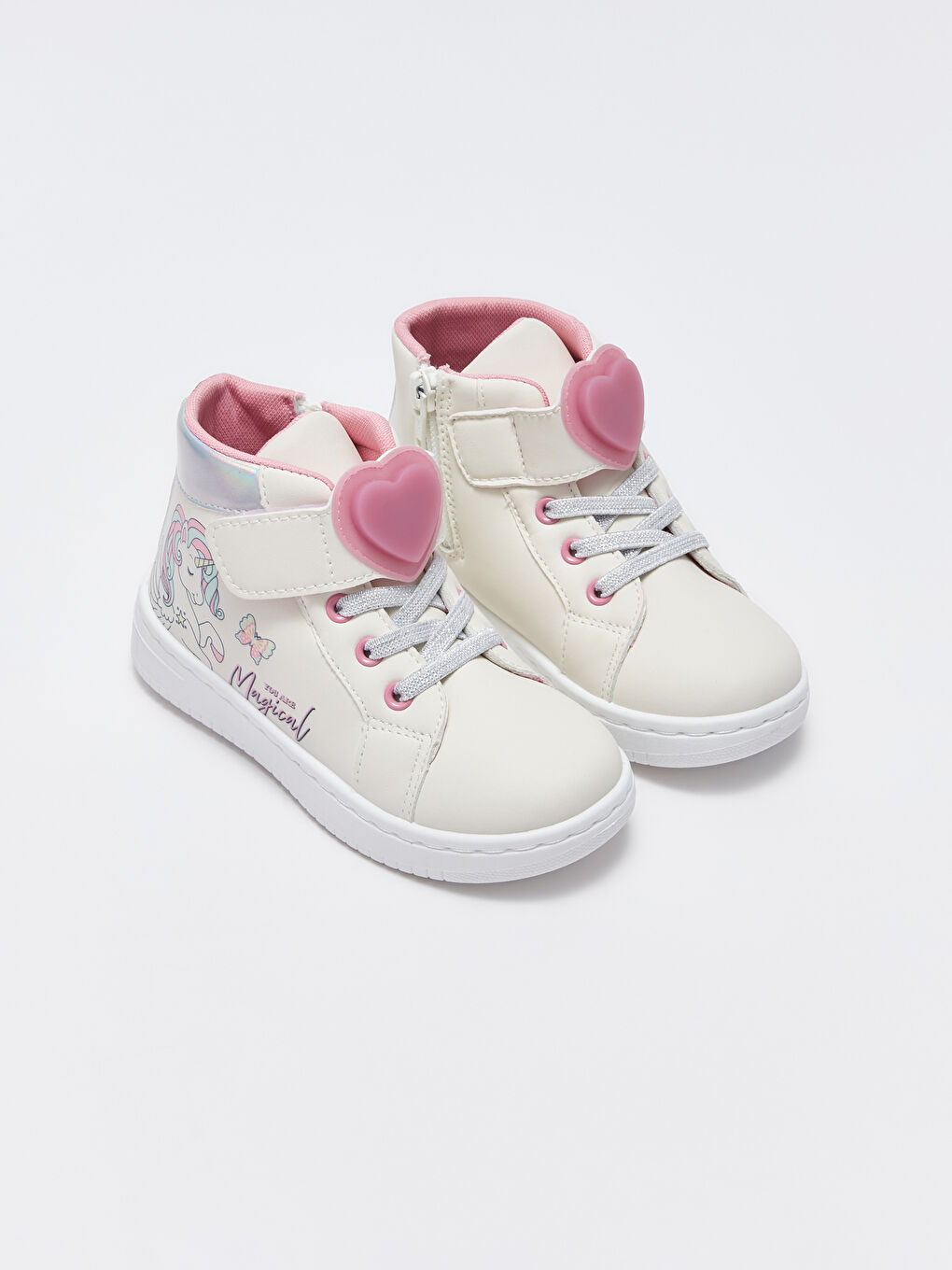 ტყავის ეფექტის პრინტიანი სპორტული ფეხსაცმელი გოგონებისთვის