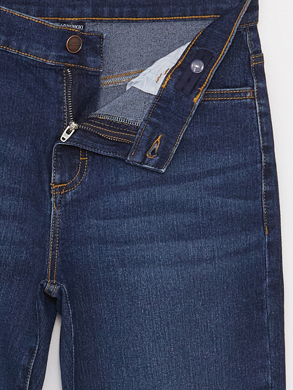 Adjustable Elastic Waist Boys' Jeans-2