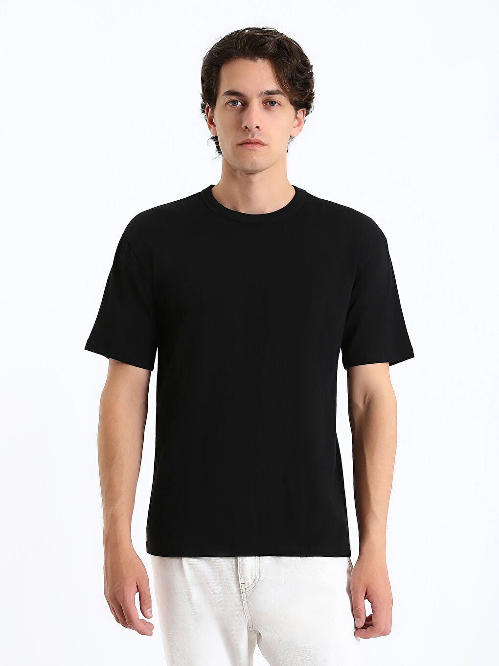 Crew Neck Jersey Men's T-Shirt-1