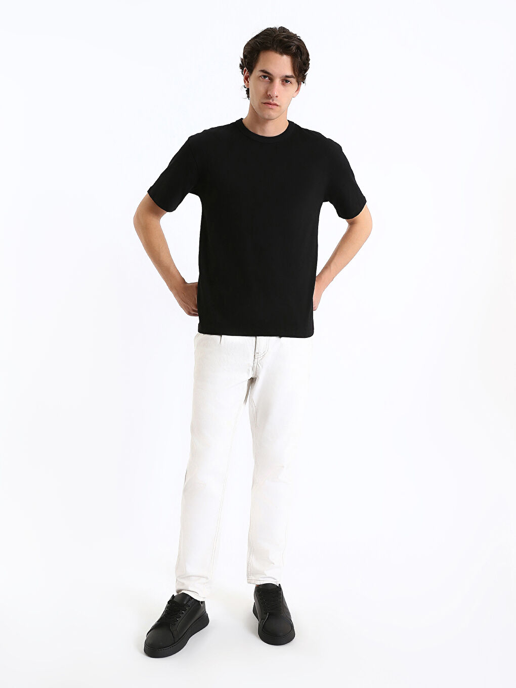 Crew Neck Jersey Men's T-Shirt-2