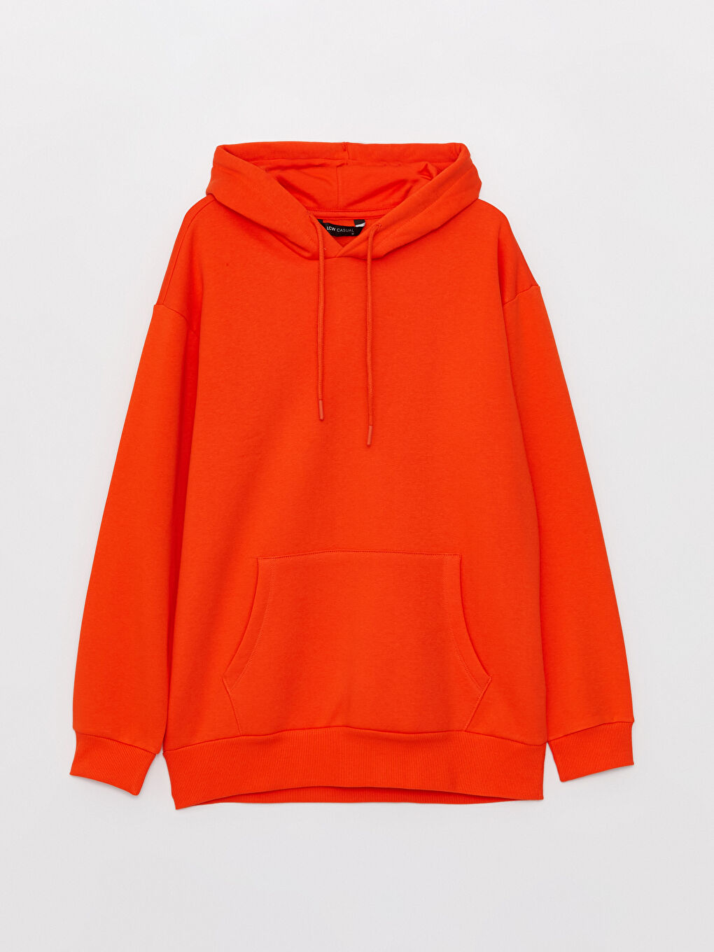 LCW Casual Turuncu Uzun Kollu Erkek Kalın Hoodie - 5