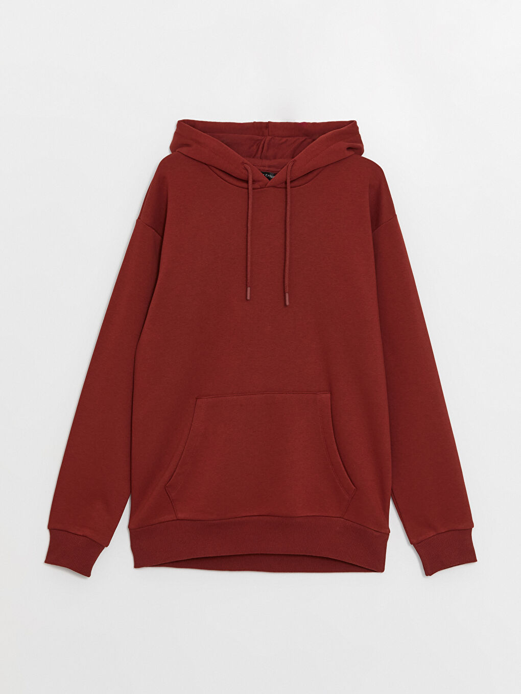 LCW Casual Bordo Uzun Kollu Erkek Hoodie - 5