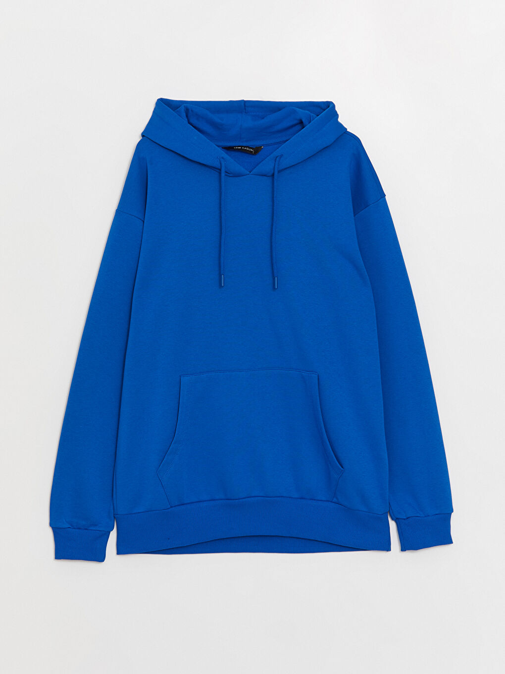 LCW Casual Orta Mavi Uzun Kollu Erkek Hoodie