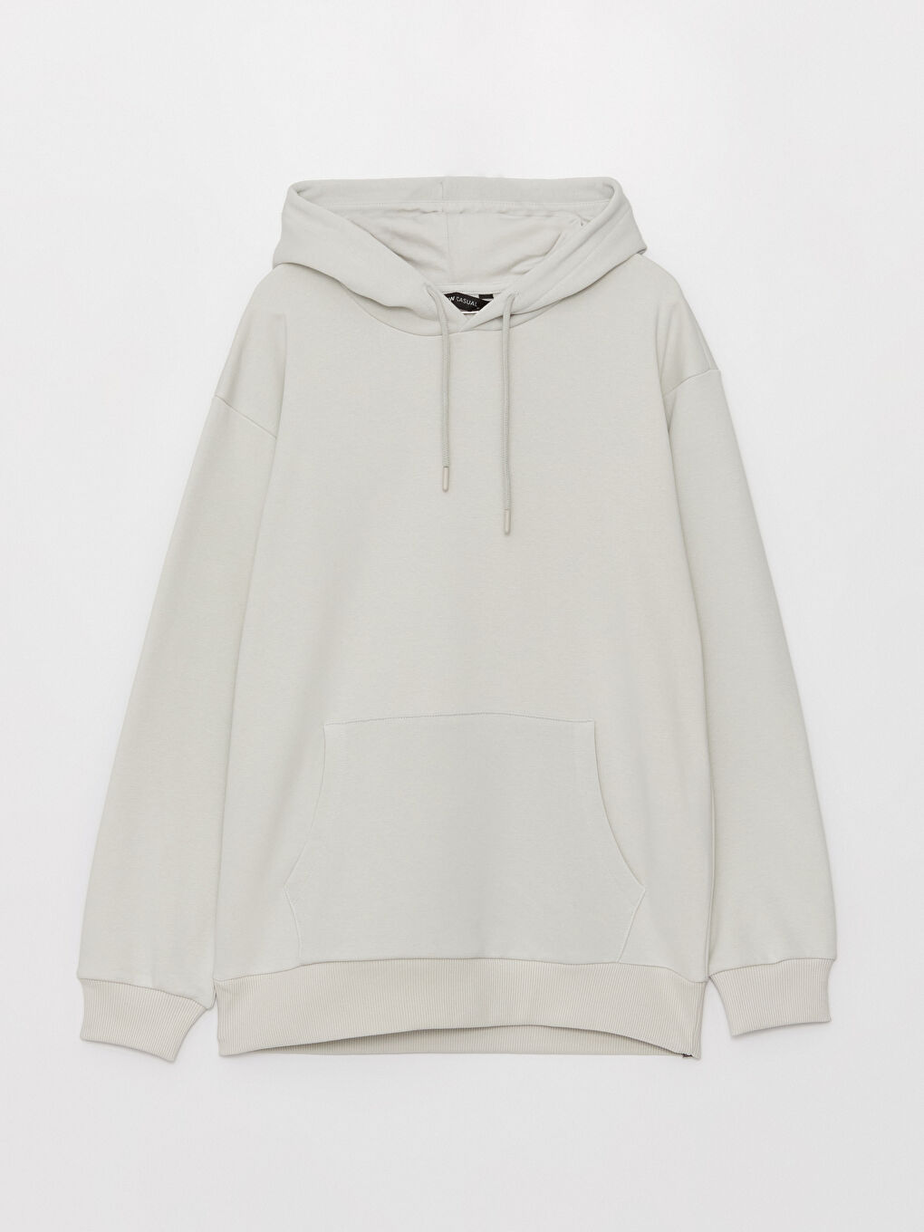 LCW Casual Açık Gri Uzun Kollu Erkek Hoodie - 5