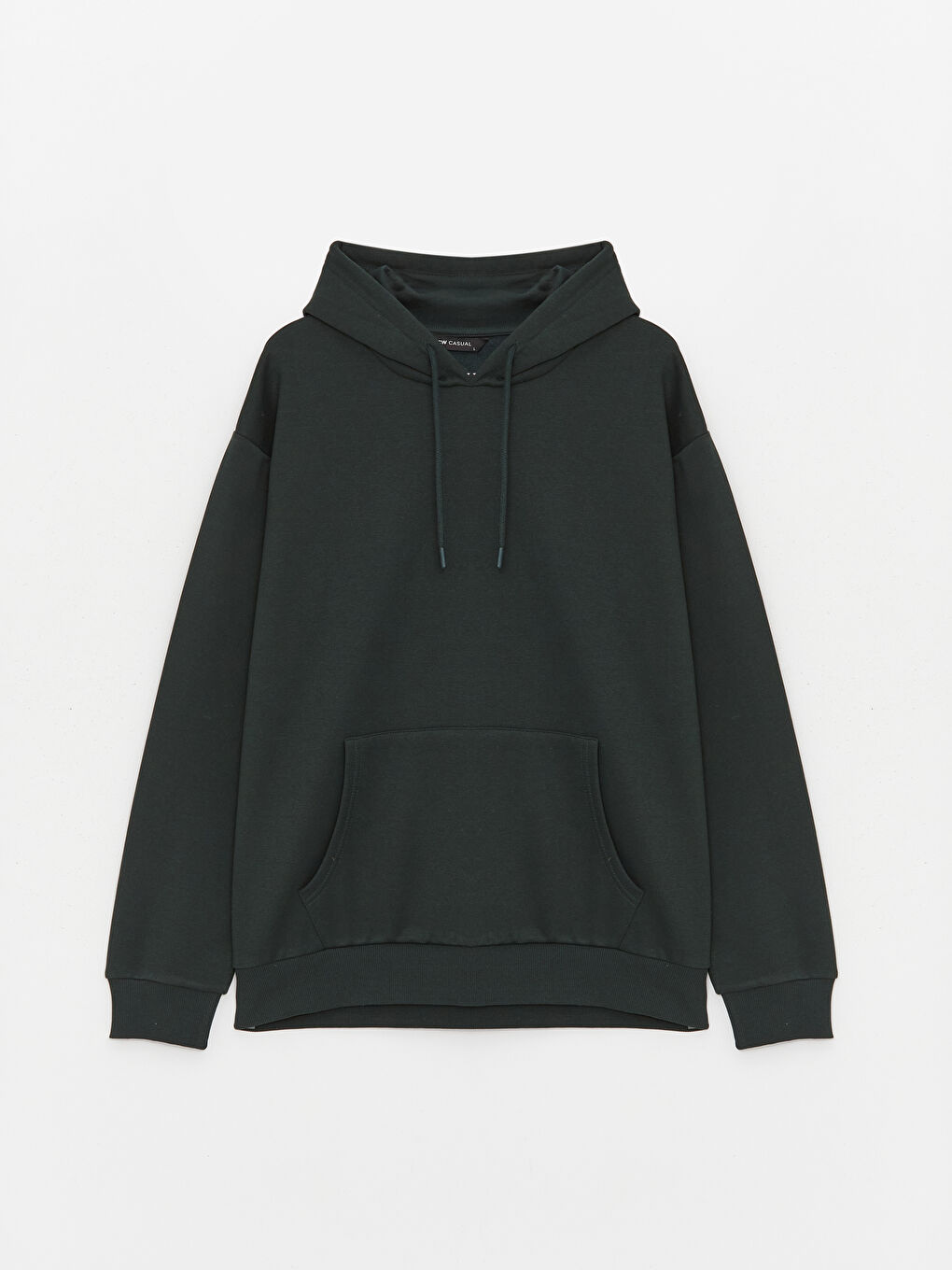 LCW Casual Koyu Yeşil Uzun Kollu Erkek Hoodie - 5