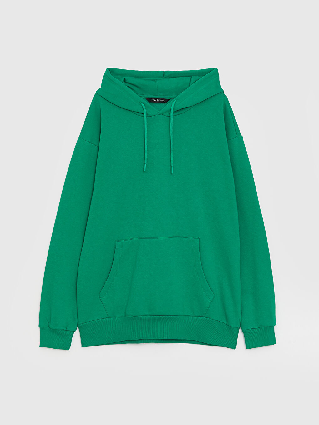 LCW Casual Yeşil Uzun Kollu Erkek Hoodie - 5