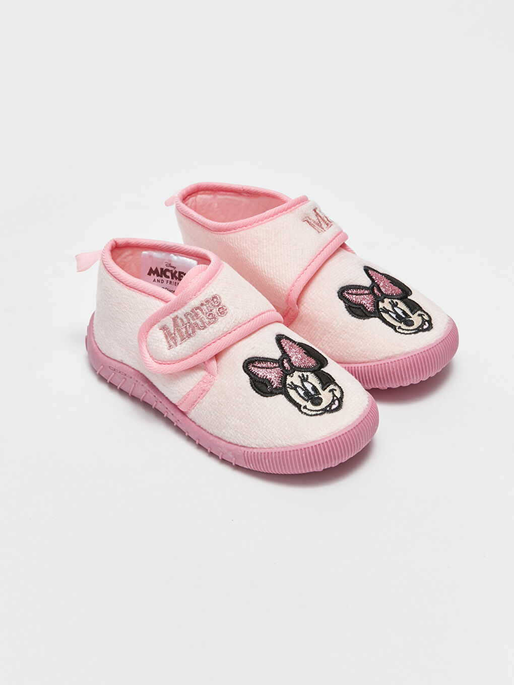 Minnie Mouse Printed Velcro Closure Baby Girl Panduf