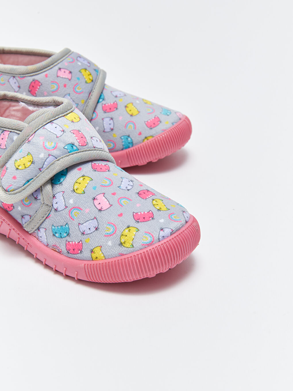 Printed Velcro Closure Baby Girl Panduf-4