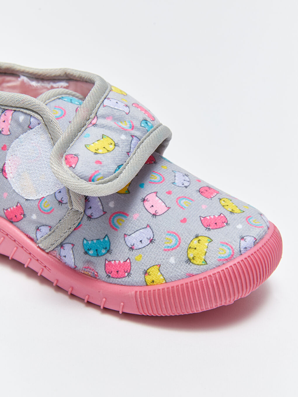 Printed Velcro Closure Baby Girl Panduf-5