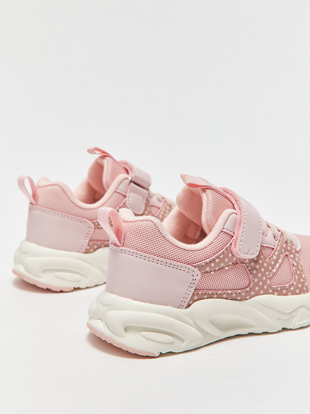 LCW STEPS Lace and Velcro Thick Sole Baby Girl Sneakers