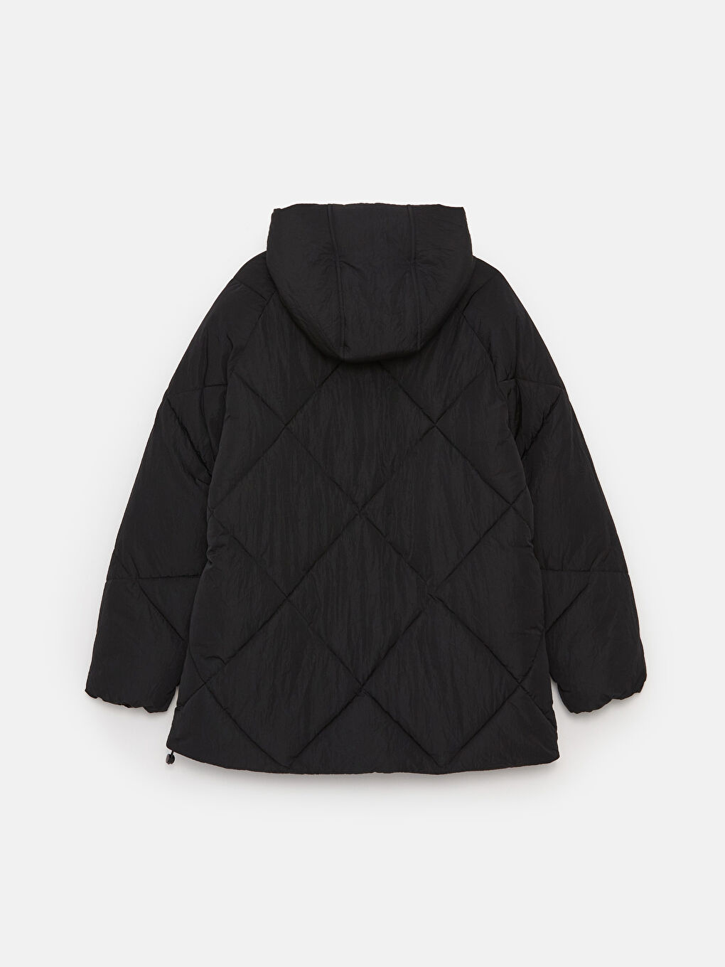 Hooded Quilted Women's Puffer Coat-7