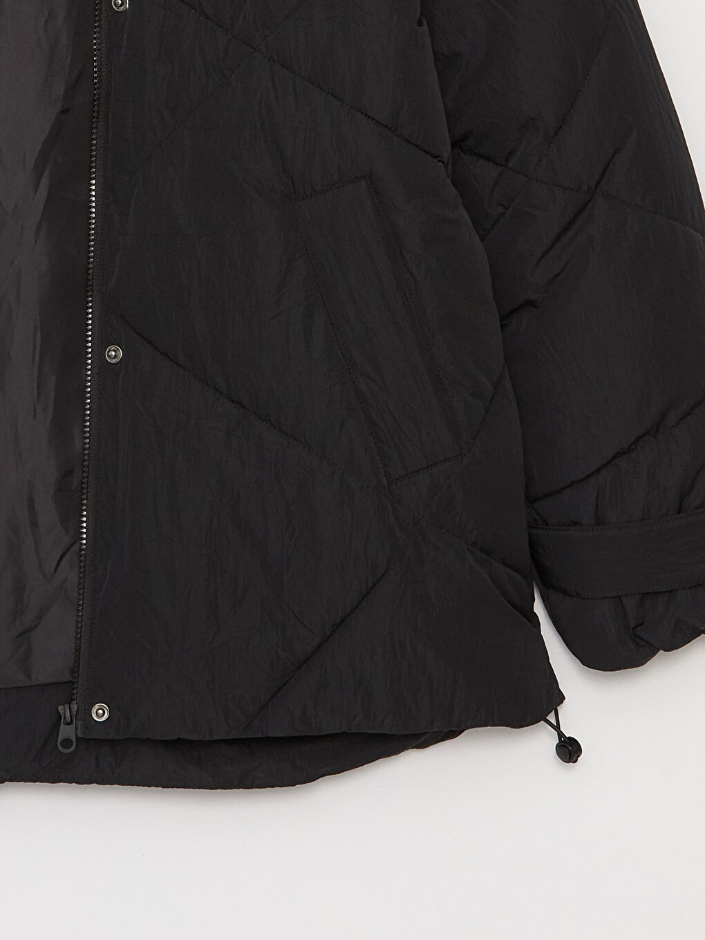 Hooded Quilted Women's Puffer Coat-8