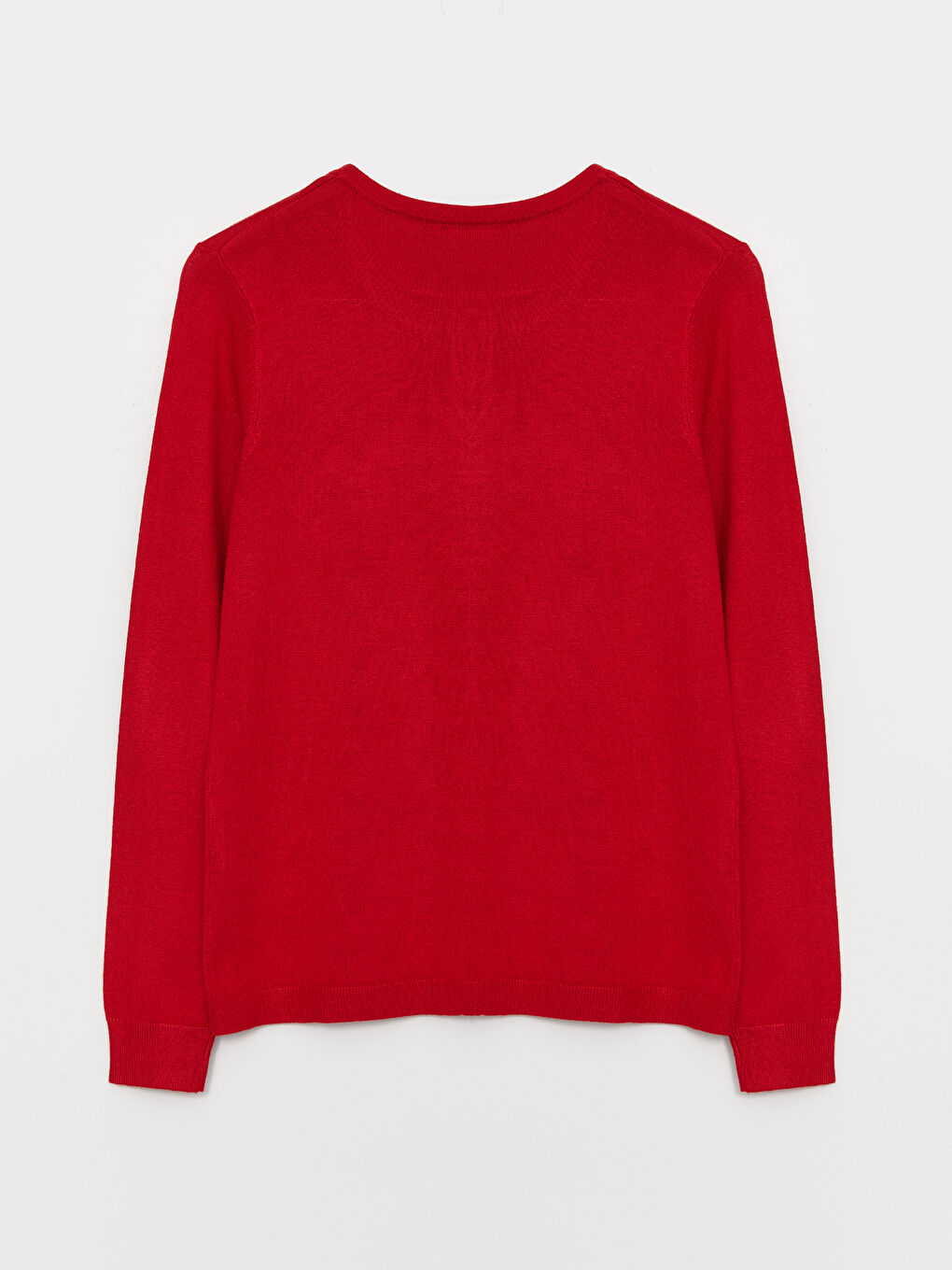 Jednostavni ženski trikotažni kardigan okruglog izreza dugih rukava-6