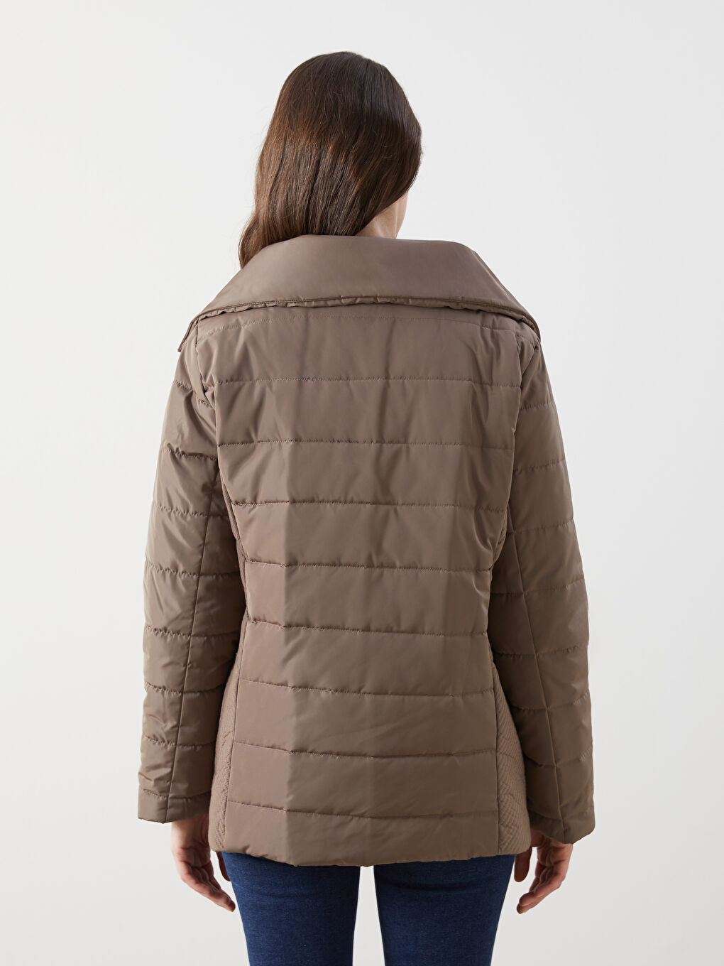 LCW Grace Turtle Neck Regular Long Sleeve Women's Puffer -W33683Z8-H5F