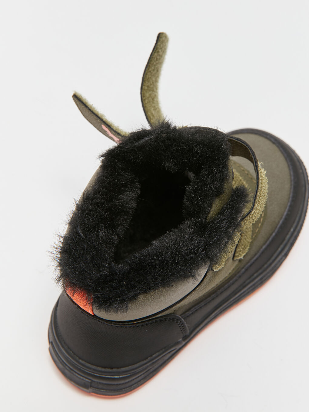 Ілмекті және жапсырмалы бекіту жүнмен қапталған ұл бала етігі-5