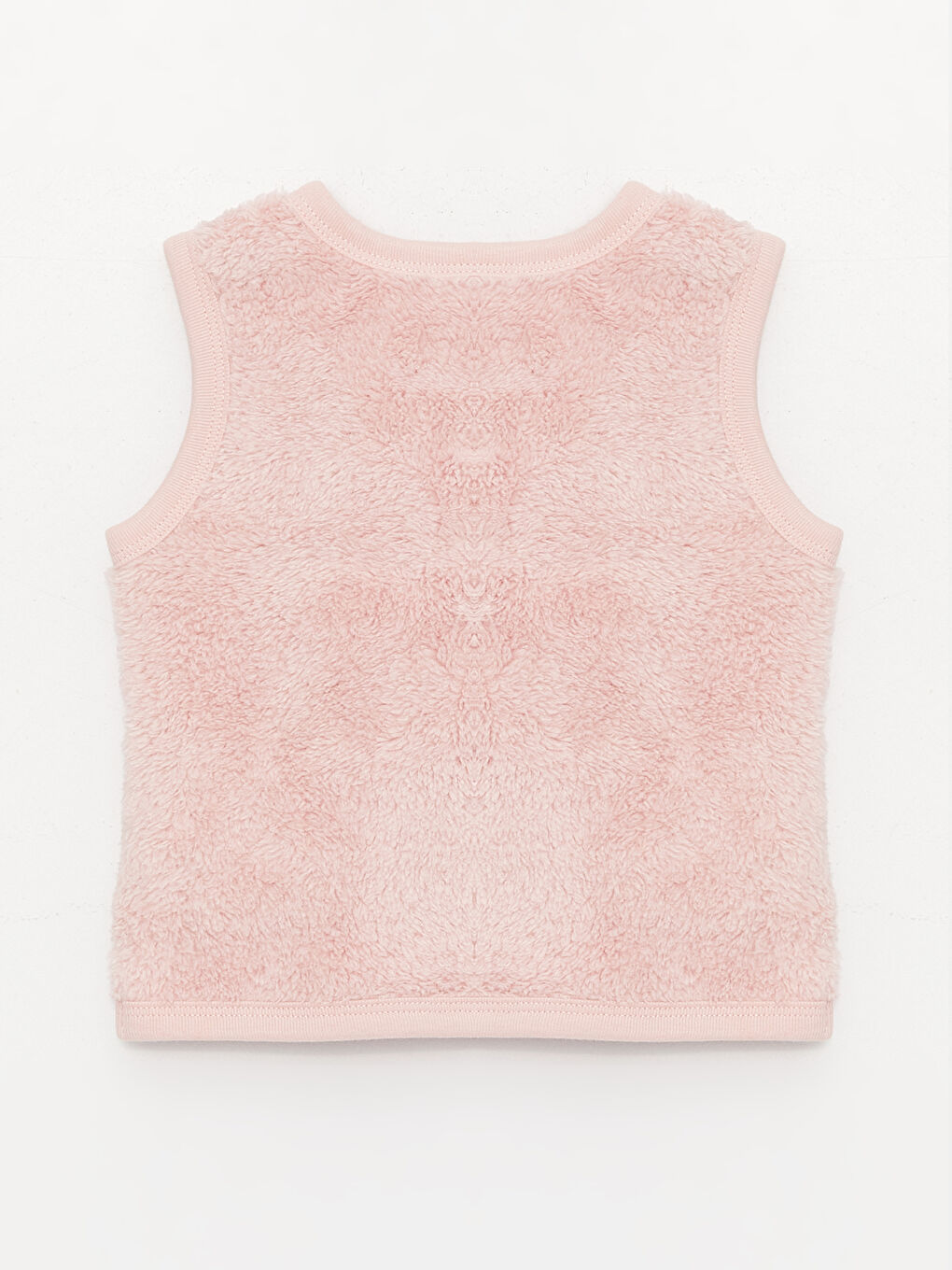 Gilet Basique Encolure en V Bébé Fille Peluche-1