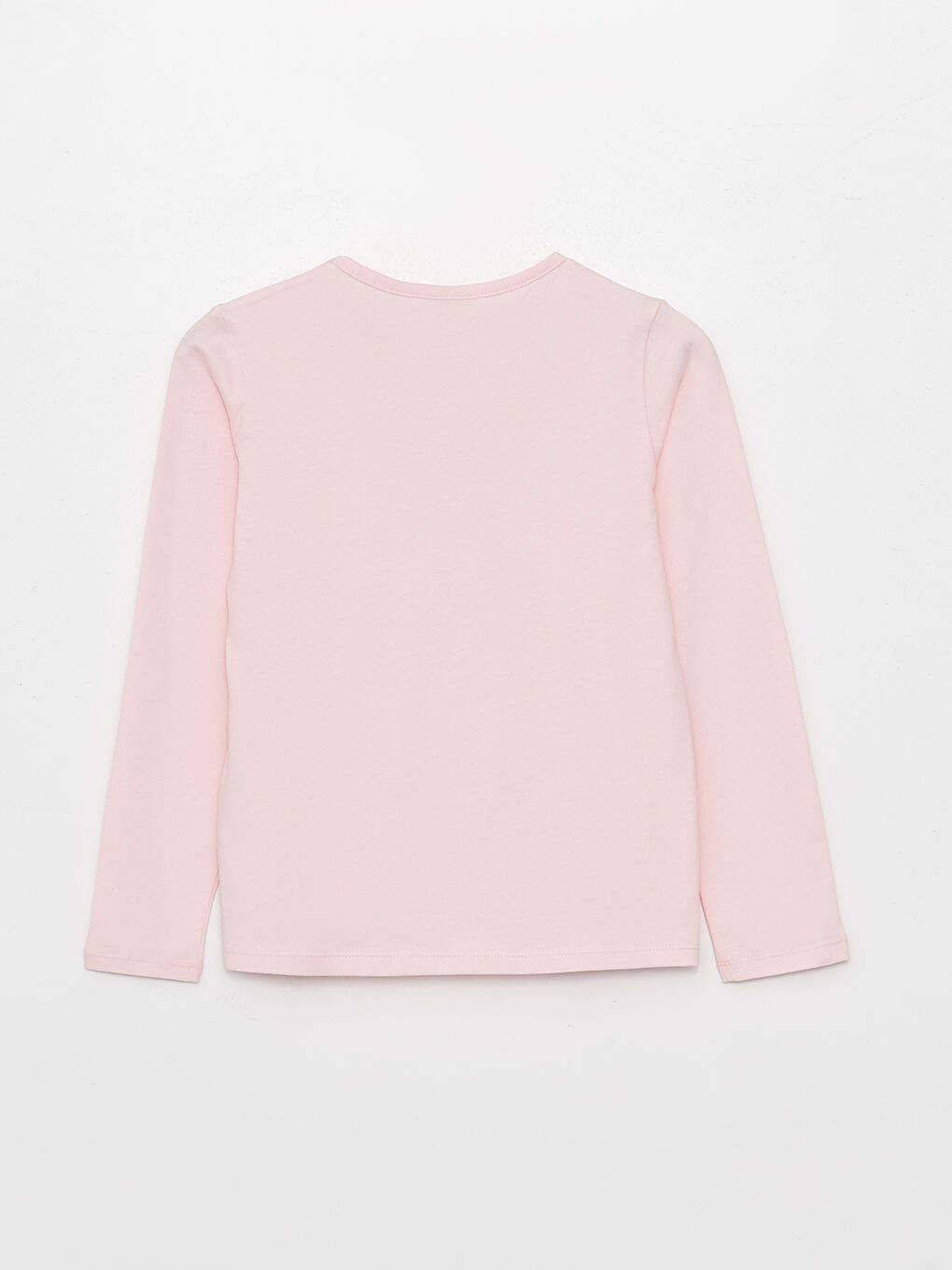 Rundhalsausschnitt Bedrucktes Langarm T-Shirt für Mädchen-1