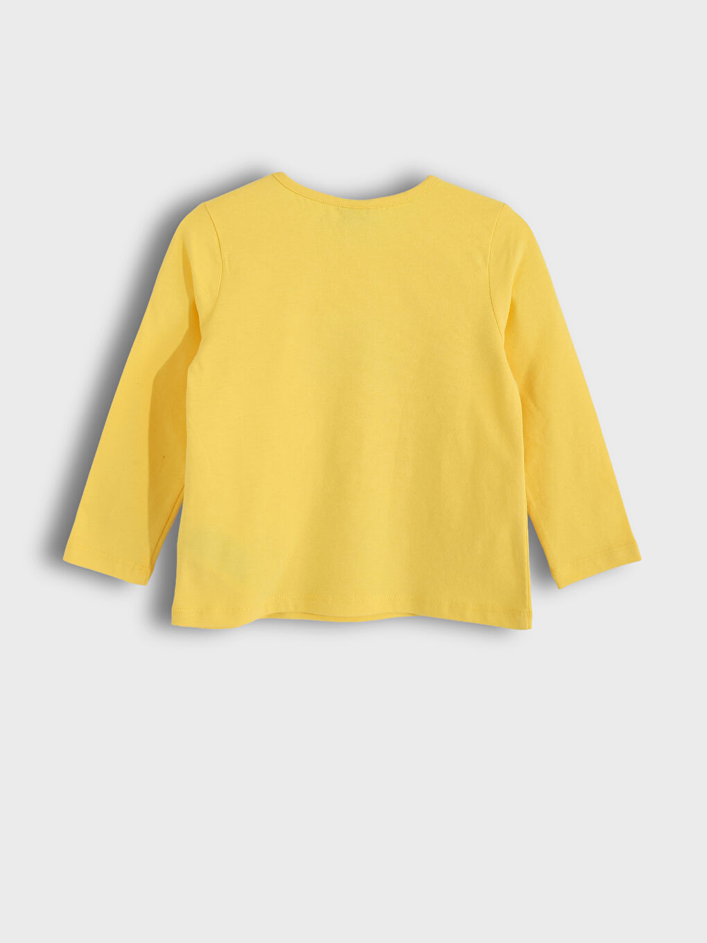 Crew Neck Printed Long Sleeve Girls' T-Shirt-2