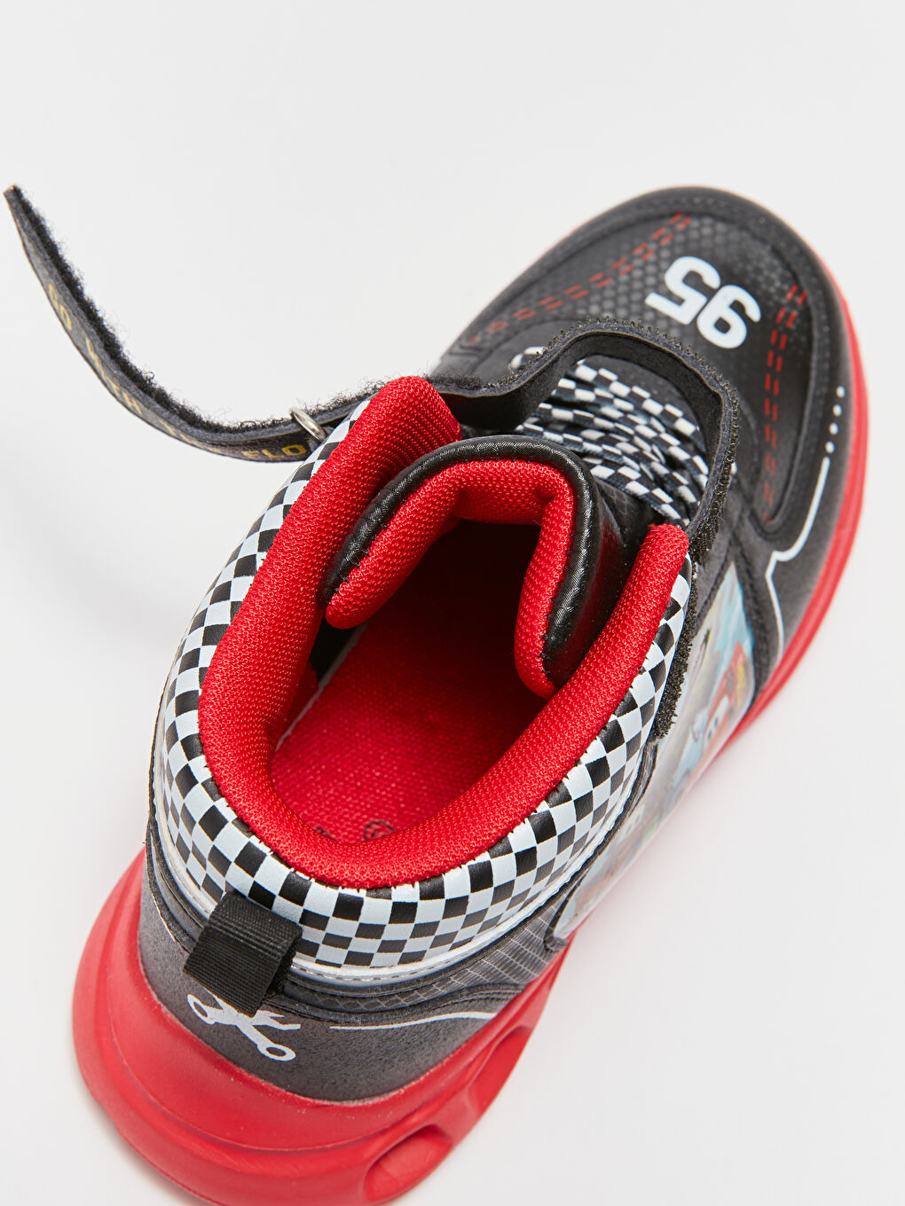 Кроссовки для мальчиков с принтом Тачки со светящейся подошвой-6