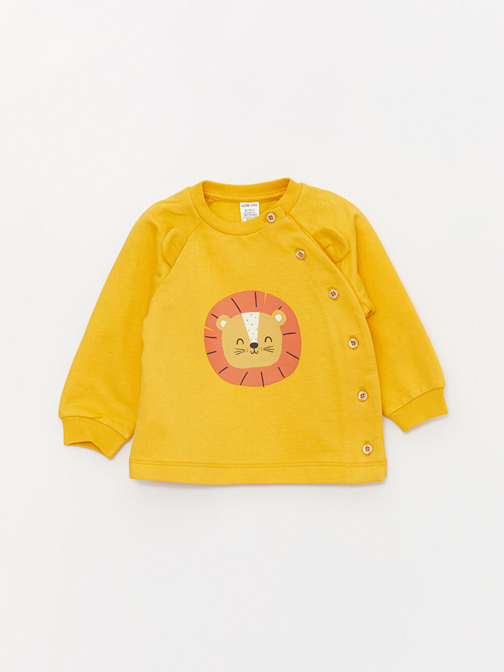 Set Cardigan și Pantaloni cu Mânecă Lungă și Imprimeu pentru Bebeluși Băieți cu Guler Rotund-1