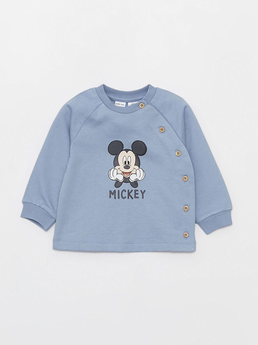 LCW baby Okrugli izrez Mickey Mouse štampani pidžama komplet za bebe dečake -W33819Z1-S5W
