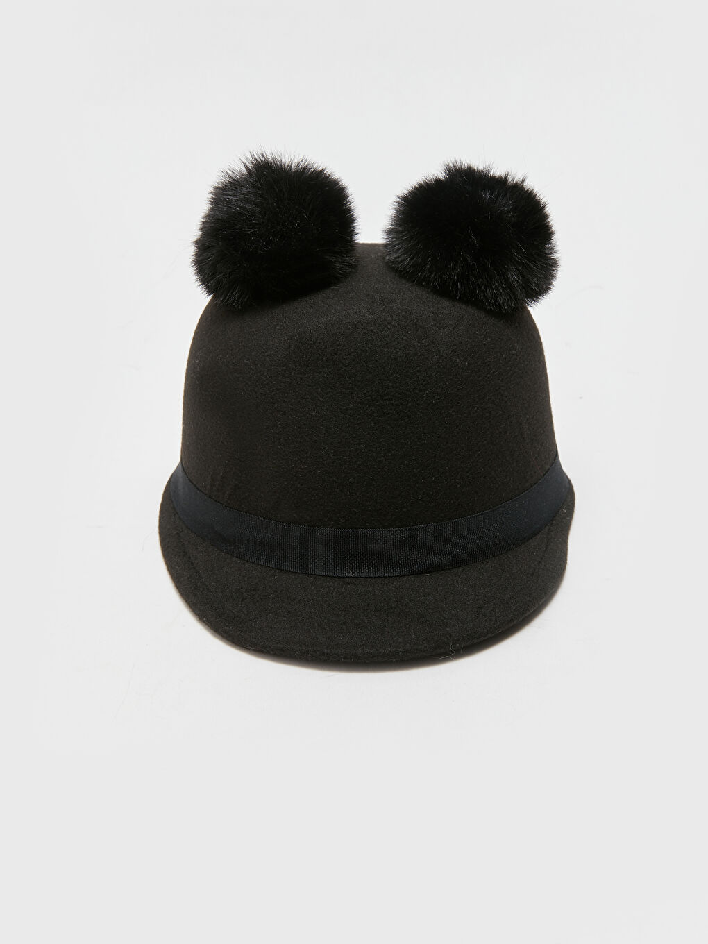 LCW ACCESSORIES Double Pompom Girls' Stamp Equestrian Hat -W33829Z4-HUC