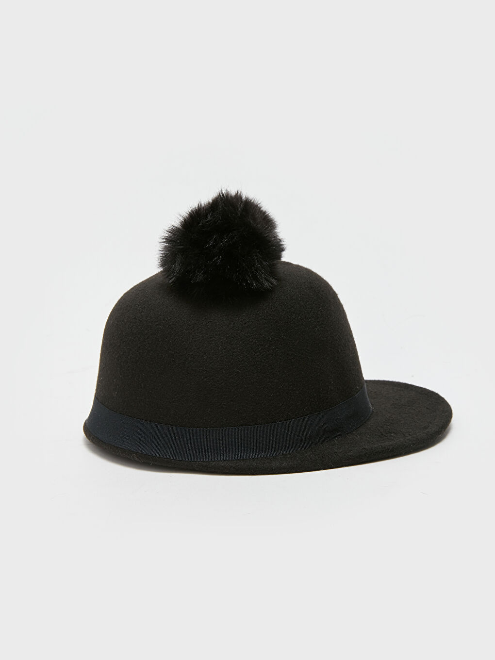 LCW ACCESSORIES Double Pompom Girls' Stamp Equestrian Hat -W33829Z4-HUC