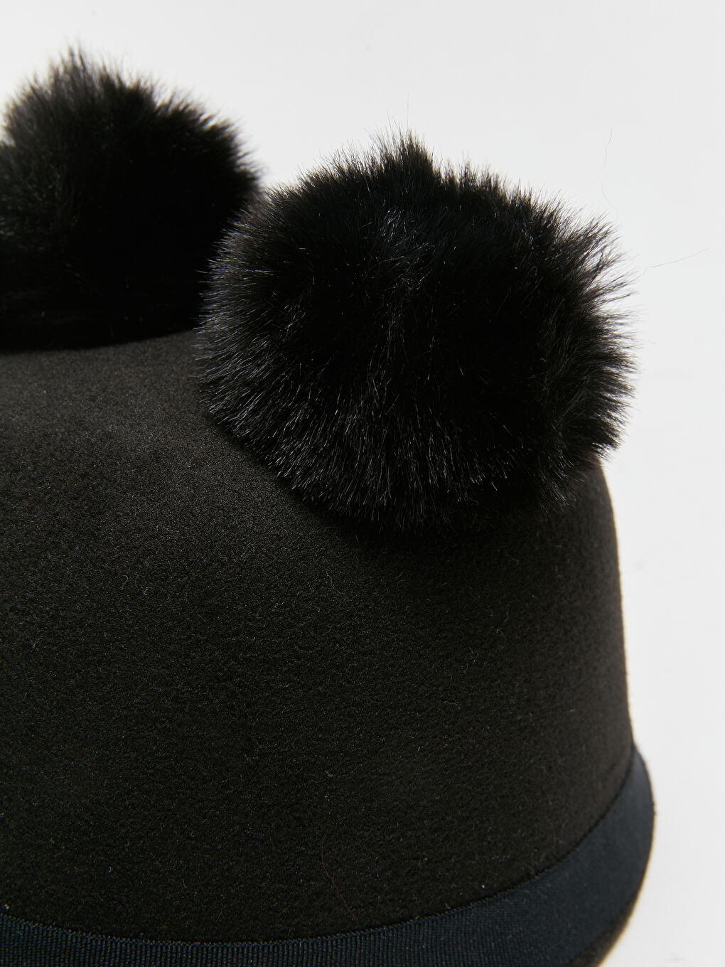 LCW ACCESSORIES Double Pompom Girls' Stamp Equestrian Hat -W33829Z4-HUC