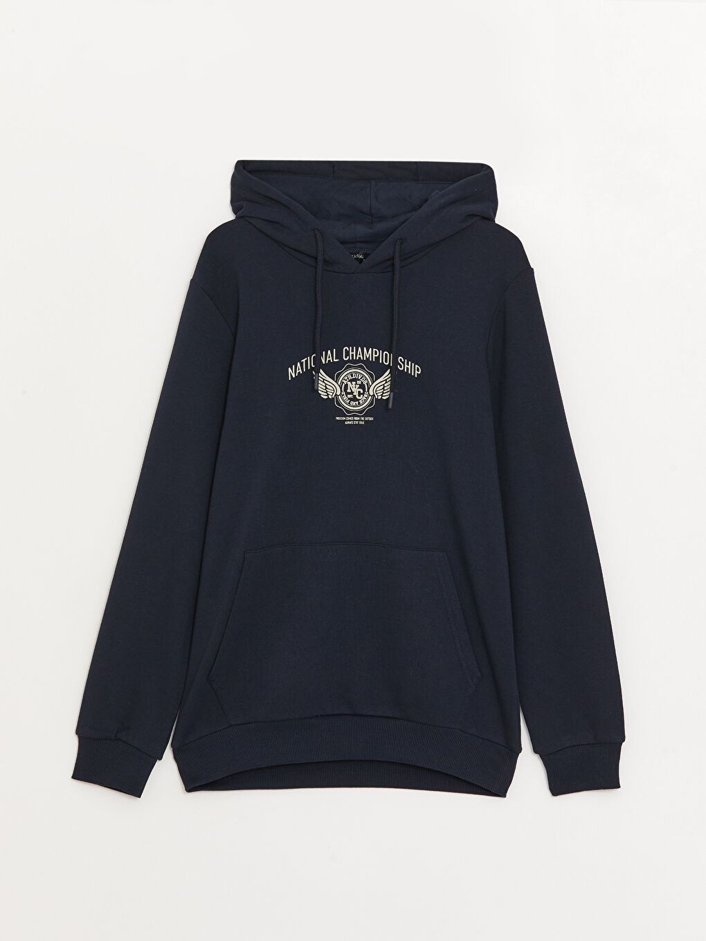 LCW Casual Lacivert Uzun Kollu Baskılı Erkek Hoodie - 5