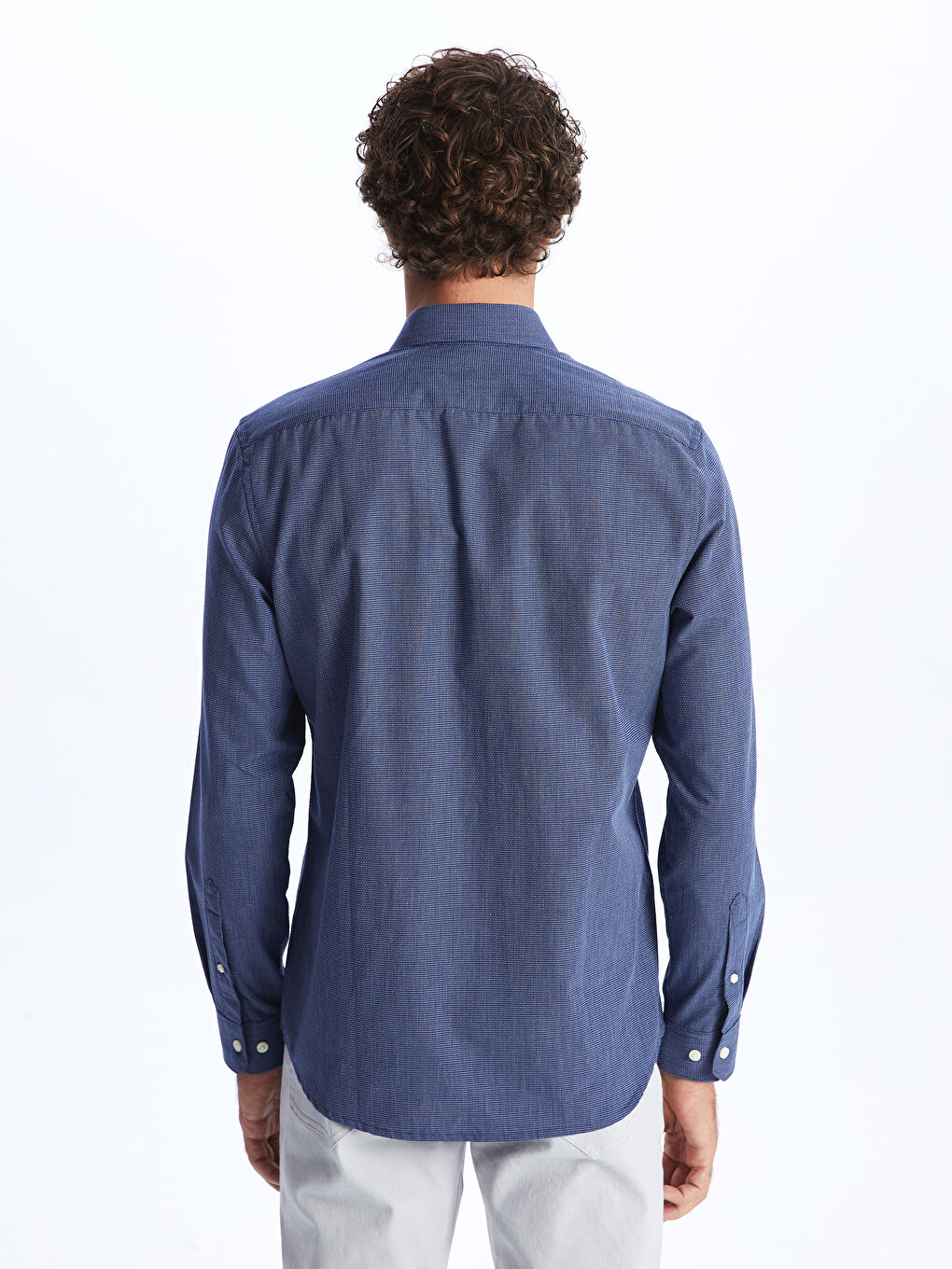 LCWAIKIKI Formal Slim Fit Long Sleeve Dobby Men's Shirt -W33910Z8-HLM
