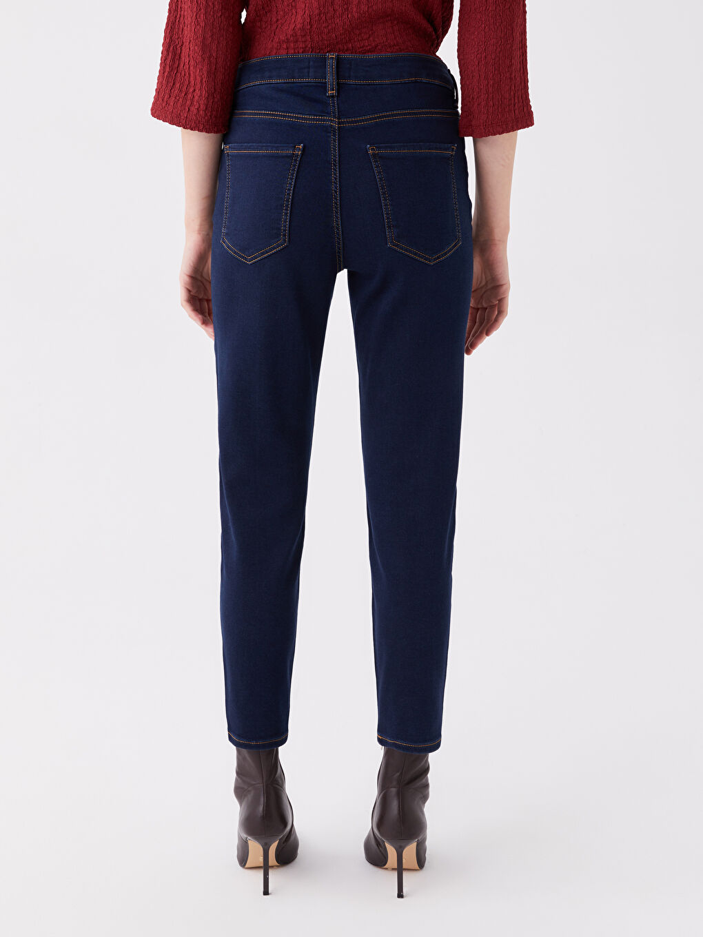 İndigo Slim Fit Kadın Jean Pantolon-3