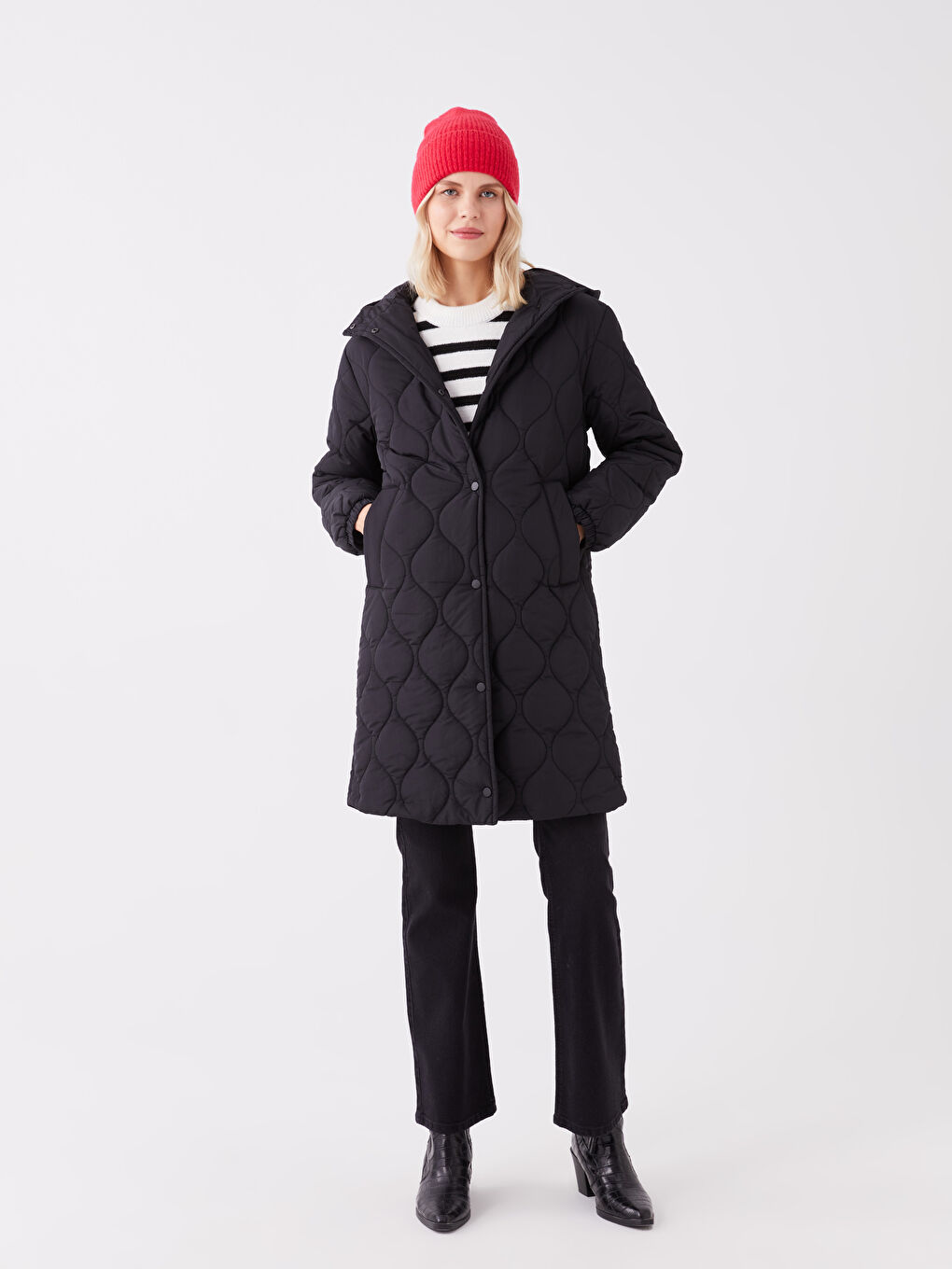 Женский Толстый Берет Плоской Формы-1