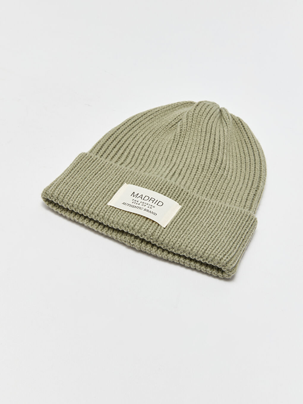 Yeşil Yazı Baskılı Kadın Bere-4