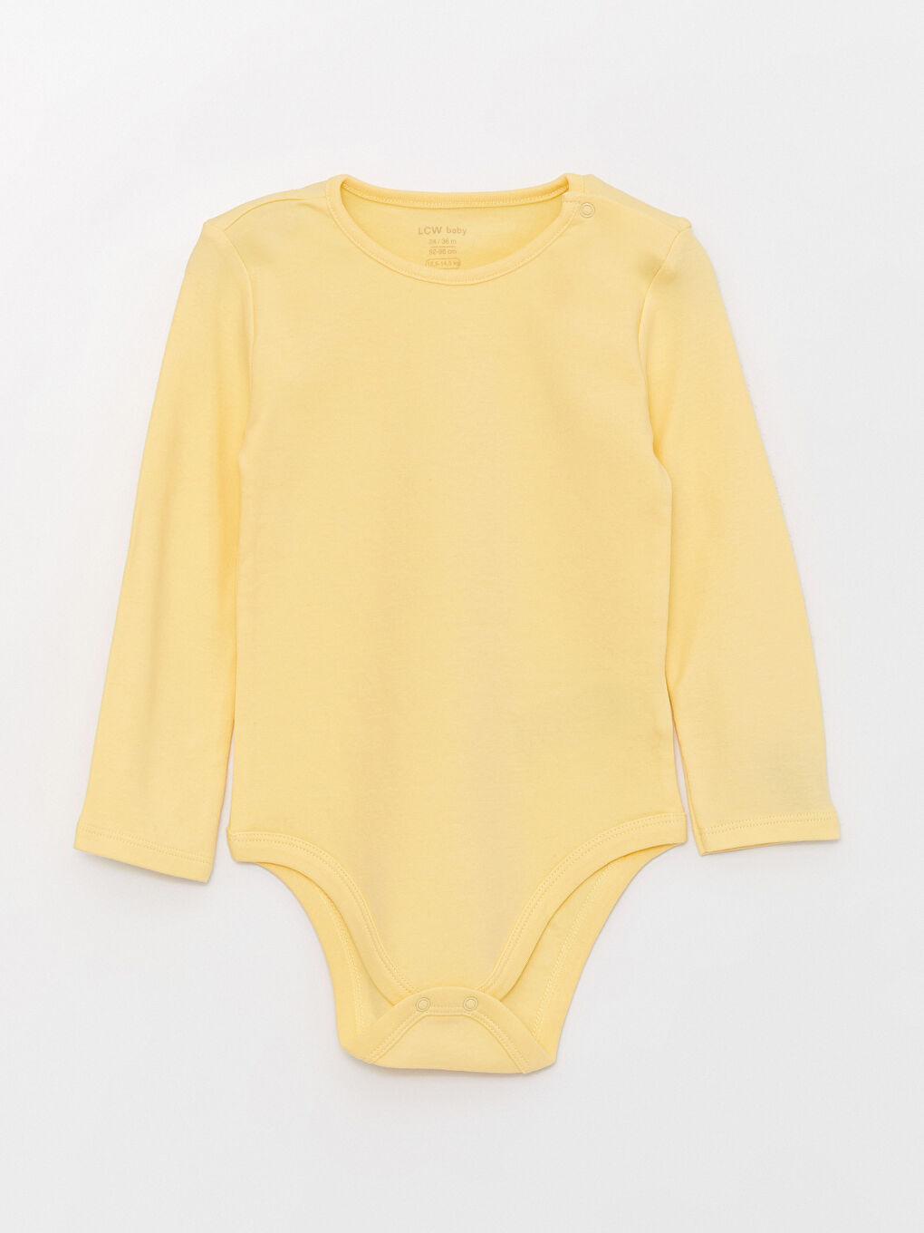 Sarı Bisiklet Yaka Kız Bebek Çıtçıtlı Bodysuit 2'li-2