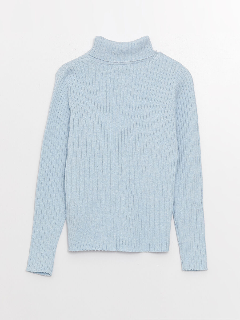 LCW Kids Balıkçı Yaka Basic Uzun Kollu Kız Çocuk Triko Kazak -W34069Z4-354