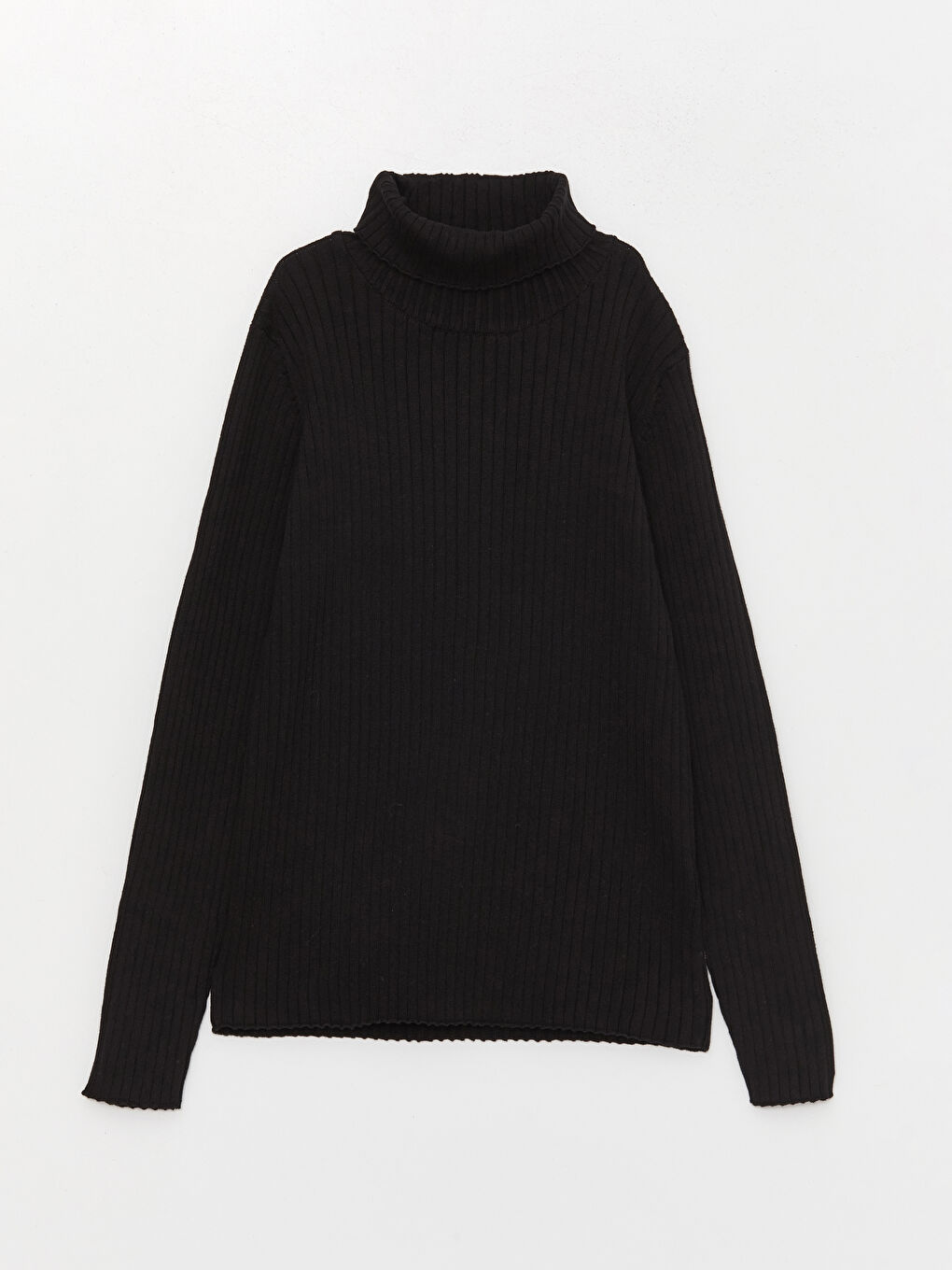 LCW Kids Пуловер с висока яка, изчистен, дълъг ръкав, трико за момичета -W34069Z4-CVL